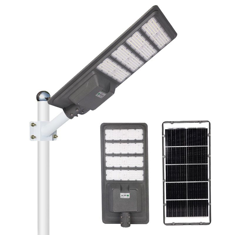solar powered led street lights High efficiency ip65 waterproof outdoor 400w all in one integrated led solar streetlight