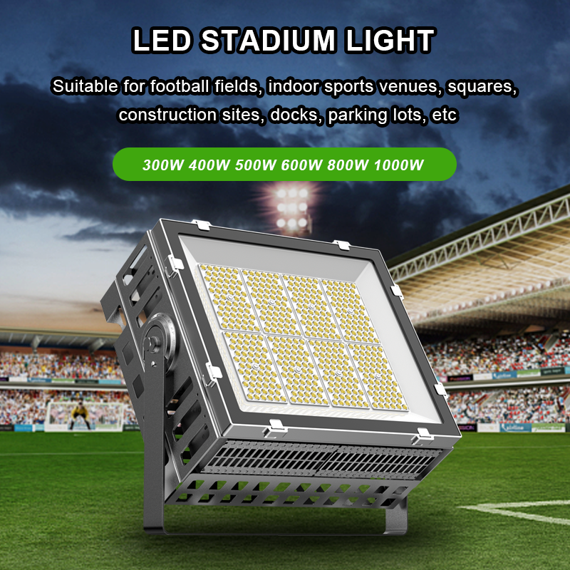High brightness led flood light, outdoor LED stadium light, outdoor square high pole light, football field sports lighting