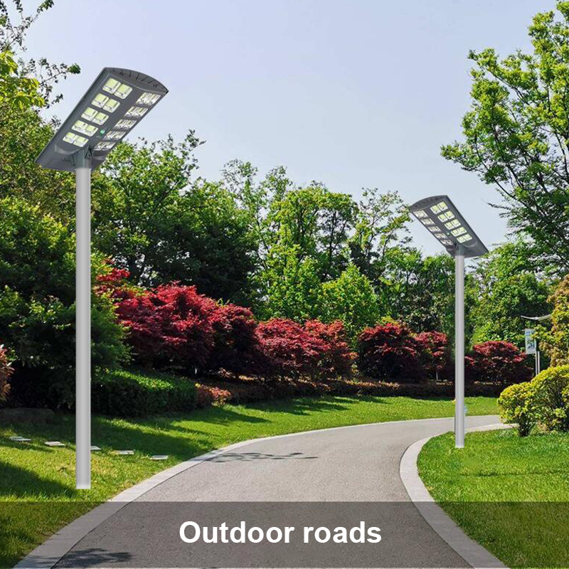 Hongzhun lighting Outdoor IP65 waterproof ABS 200w 300w 400w integrated all in one led solar street light