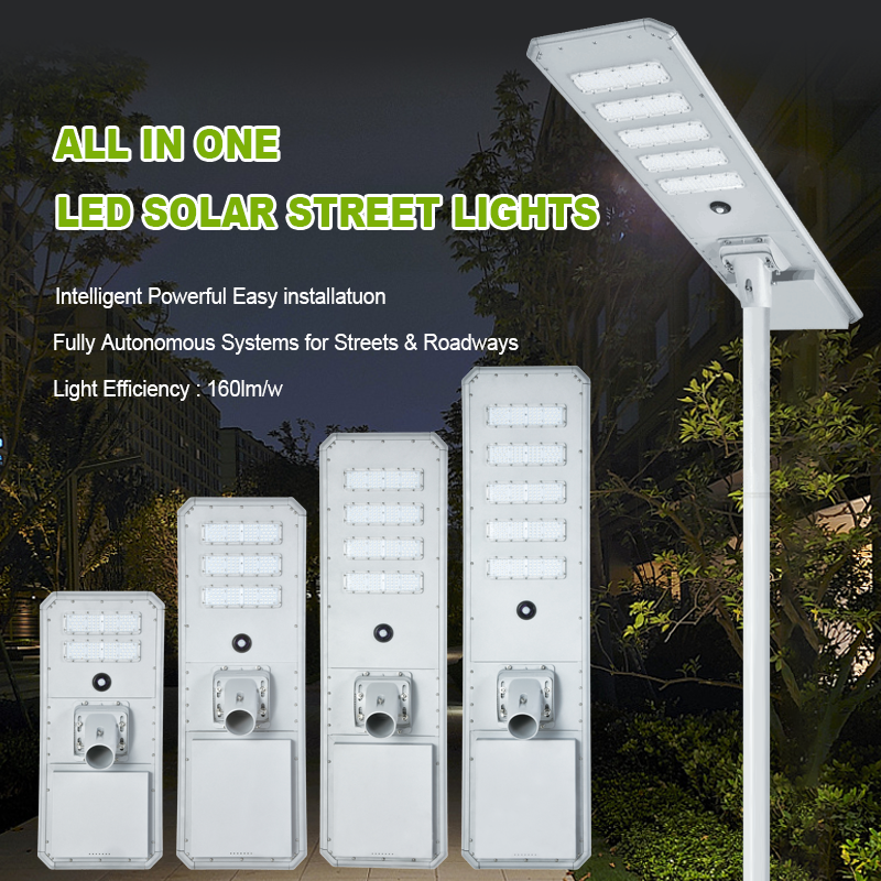 New products outdoor waterproof Ip65 led garden solar powered street light