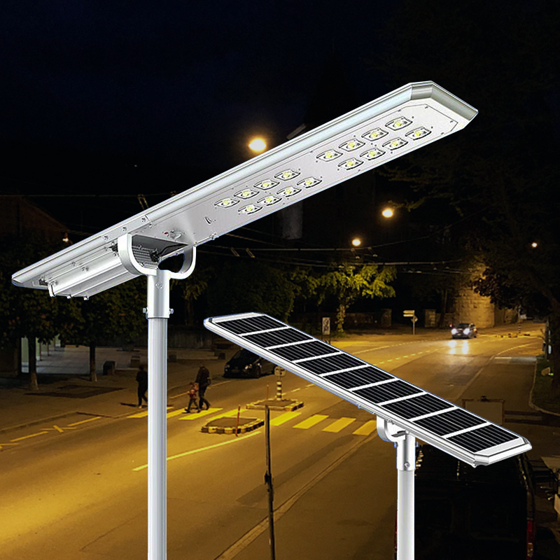   All-in-one solar street light is super bright and ultra-wide