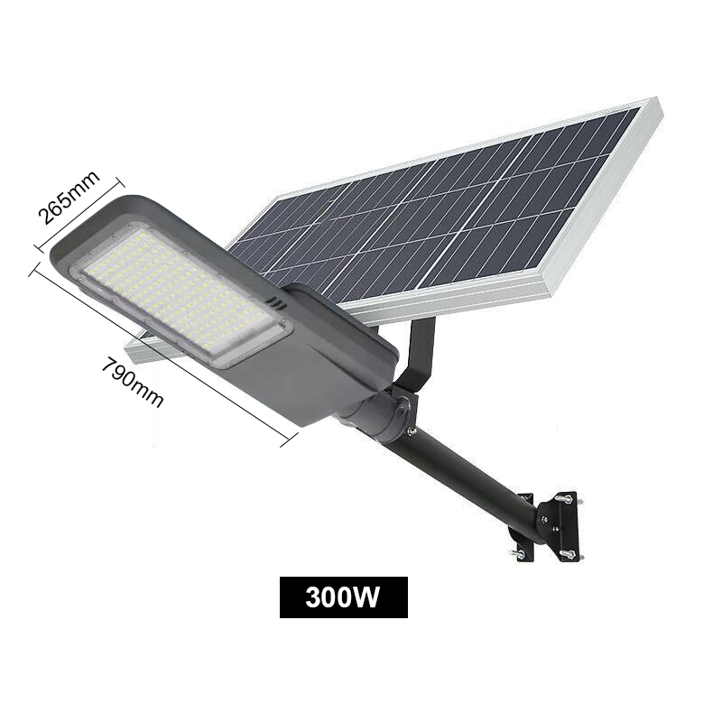 100w 200w 300w  Solar Street Light Outdoor,Solar Parking Lot Lights Commercial Dusk to Dawn, 6500k IP67 Street Led with Remote Control for Street,Court,Barn