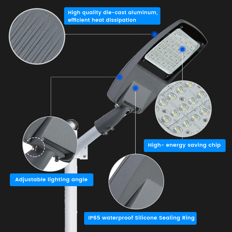 High Lumen Roadway Highway Road Lamp SMD 30w 50w 100w 150w 200w 250w 300w Waterproof Ip65 Aluminum Outdoor Led Street Light