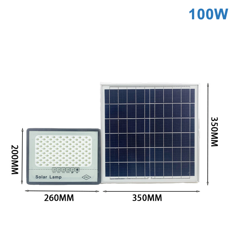 High Lumen Solar LED Flood Light Waterproof Ip65 30w 60w 100w 200w 300w 400w Aluminum Outdoor Led Solar Flood Light For Garden