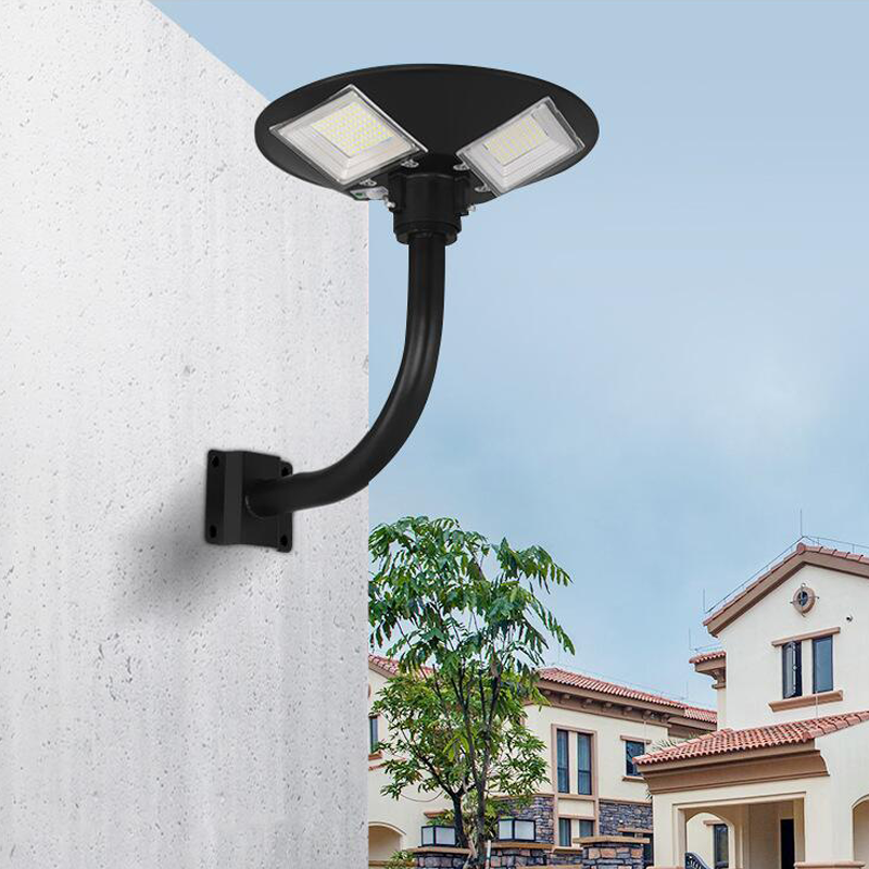 High Lumen Ip65 Remote Solar Garden Light Control Sensor UFO Lamp Park 10w 20w 30w 40w 50w All In One LED Solar Garden Light