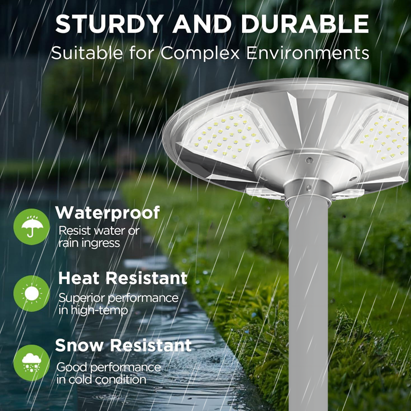 Solar 100W 200W 300W 400W 1000W Energy Smart Sensing Waterproof Outdoor Super Bright IP65 Integrated UFO Solar Garden Light