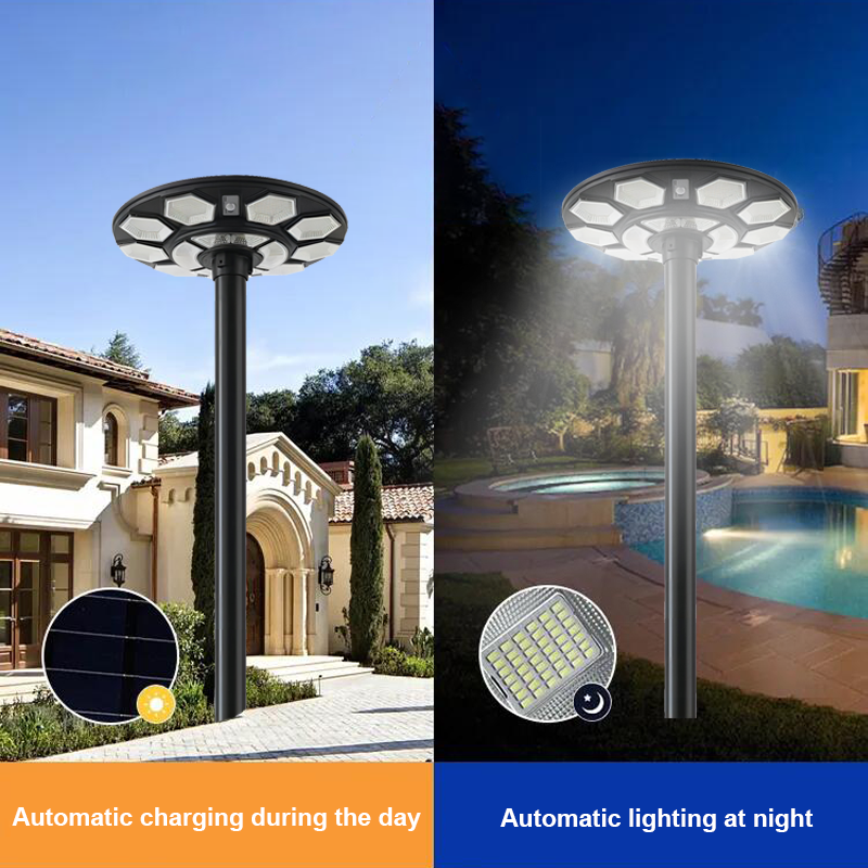 Energy Saving Motion Sensor Waterproof IP66 Plastic ABS Outdoor Park Garden Light 50w 100w 150w 250w LED Solar Garden Lamp