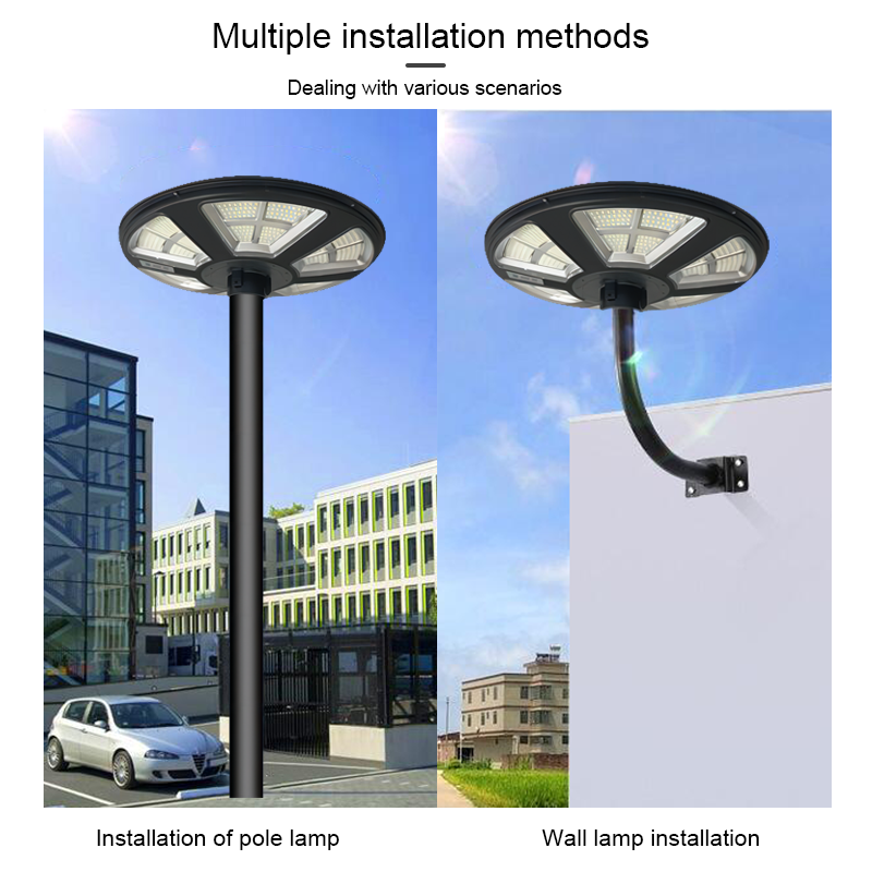 High Quality Outdoor Garden Lamp ABS Remote Control Ip65 Waterproof 50w 100w 150w 200w 250w Integrated Solar Led Garden Light