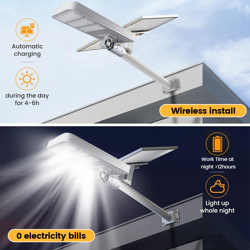 High Lumen Outdoor Road SMD Waterproof IP65 Outdoor Aluminum 50W 100W 150W 200W 300W 500W 1000W Split Solar Led Street Light