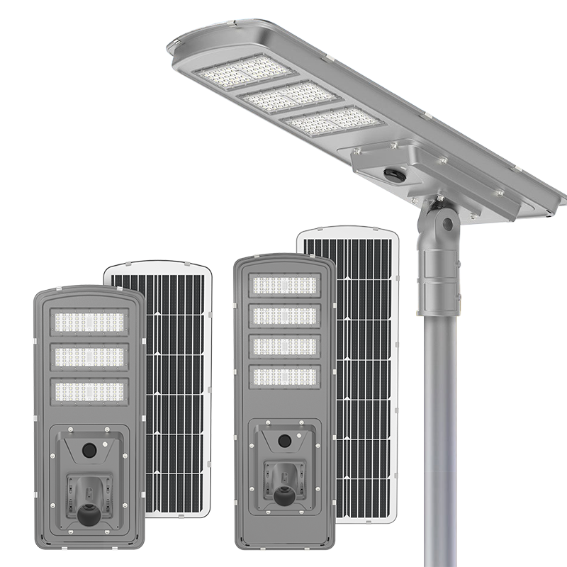 High Lumen IP65 Waterproof 100W 200W 300W 400W 500W Solar Light Outdoor Aluminum All In One Integrated Led Solar Street Light