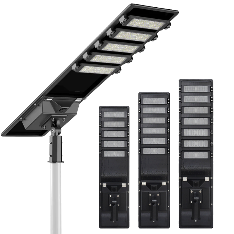 Aluminum Outdoor Solar Street Light 100w 200w 300w 500w 600w 700w IP65 Waterproof Integrated All In One Led Solar Street Light