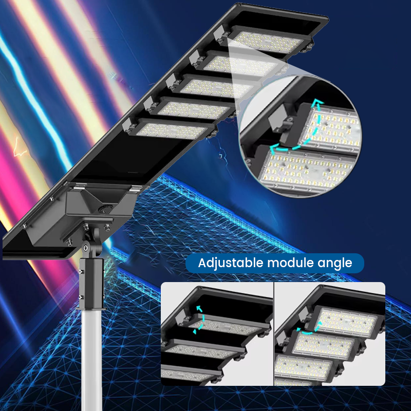 Aluminum Outdoor Solar Street Light 100w 200w 300w 500w 600w 700w IP65 Waterproof Integrated All In One Led Solar Street Light