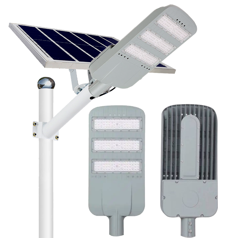 Aluminum LED Solar Street Light Outdoor High Lumen 100w-500w Waterproof IP65 for Road Application 60w Power Supply from Battery