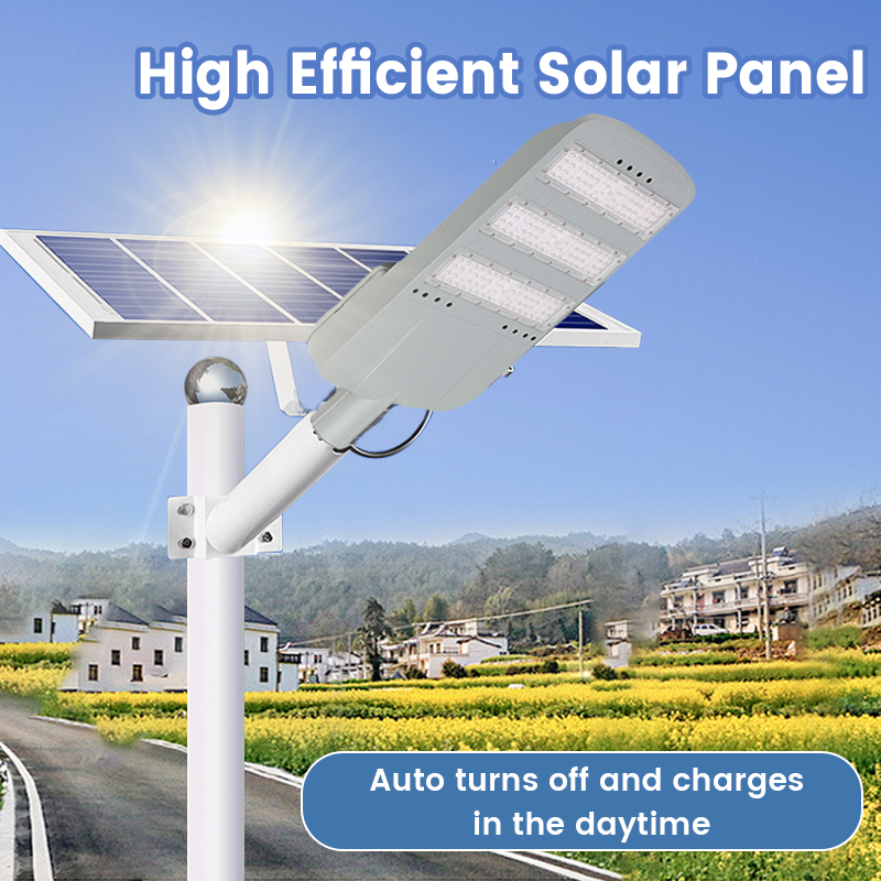 Aluminum LED Solar Street Light Outdoor High Lumen 100w-500w Waterproof IP65 for Road Application 60w Power Supply from Battery