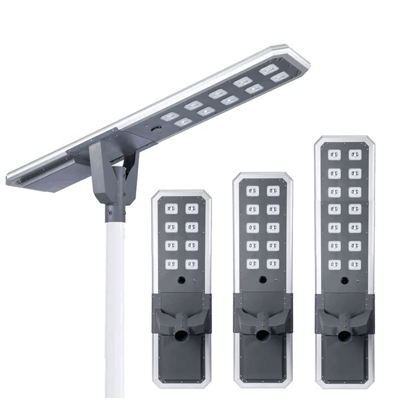 High Powered Aluminum Solar Street Light Waterproof IP65 Outdoor 200W 300W 400W 500W Integrated All In One LED Solar Street Lamp