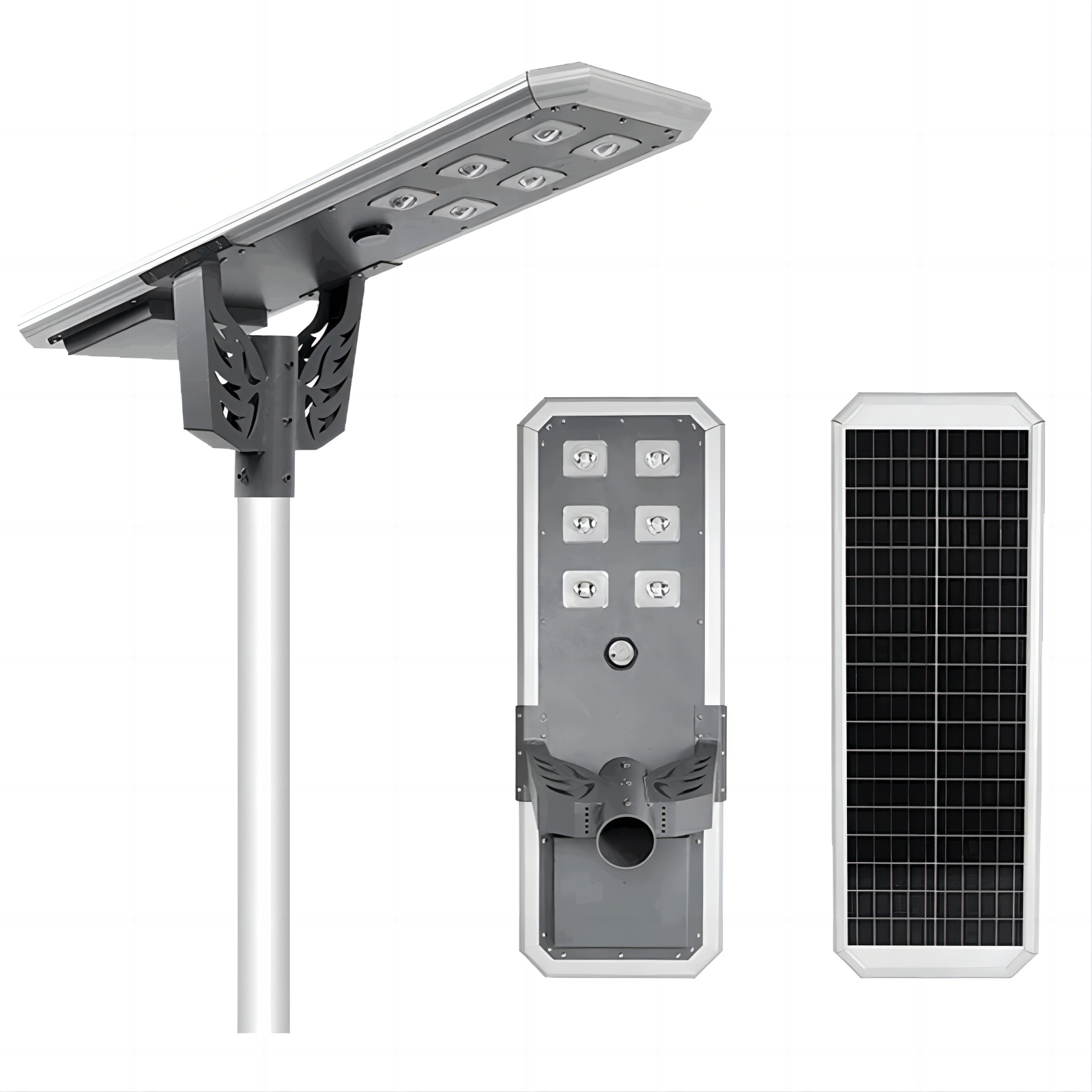 High Powered Aluminum Solar Street Light Waterproof IP65 Outdoor 200W 300W 400W 500W Integrated All In One LED Solar Street Lamp