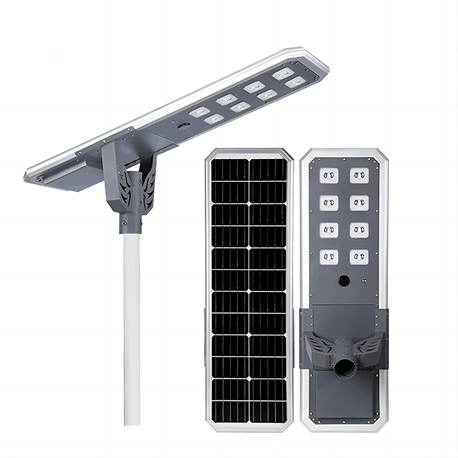 High Powered Aluminum Solar Street Light Waterproof IP65 Outdoor 200W 300W 400W 500W Integrated All In One LED Solar Street Lamp