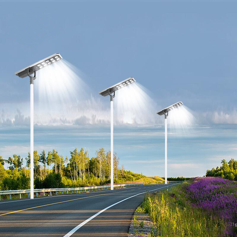 High Powered Aluminum Solar Street Light Waterproof IP65 Outdoor 200W 300W 400W 500W Integrated All In One LED Solar Street Lamp