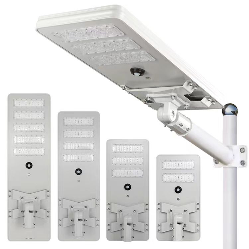 High Lumens Lithium Battery Ip65 Waterproof 100w 150w 200w 250w Outdoor All In One Integrated LED Solar Street Light Outdoor