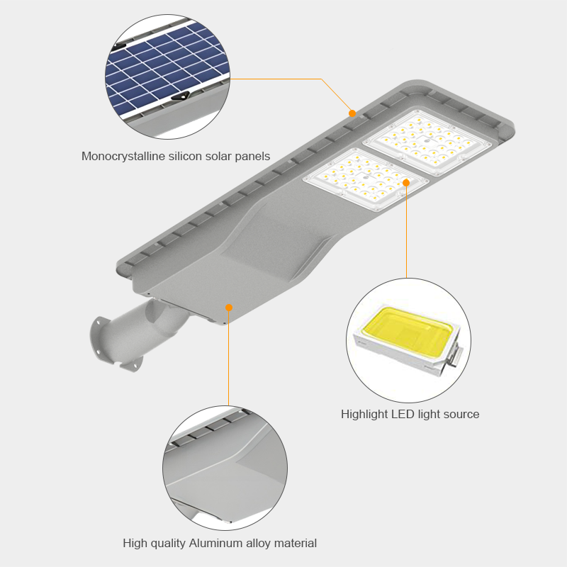 Newest Model IP65 Waterproof Outdoor Road Garden Lamp 50W 100W 150W 200W 250W 300W Aluminum All In One LED Solar Street Light