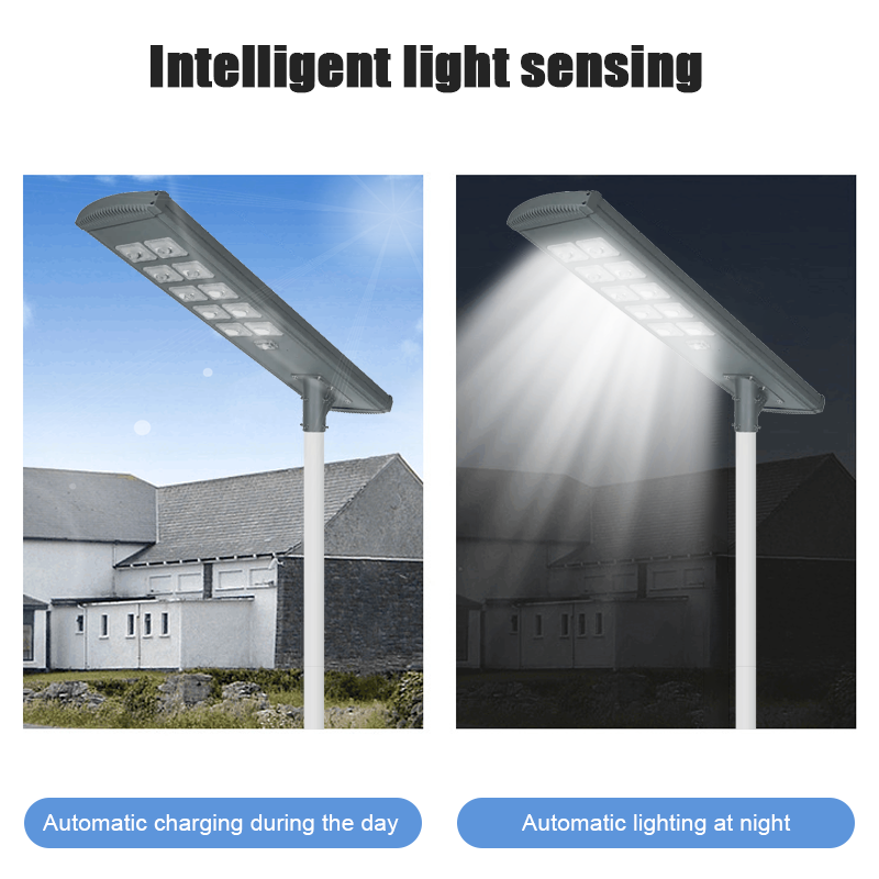 Aluminum Solar Light Outdoor Gareden 100w 200w 300w 400w 500w Waterproof IP65 All In One Integrated Led Solar Street Light