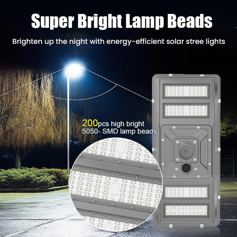 StreetLight Ip65 Waterproof Outdoor Smd Solar Light 100w 150w Die cast Aluminum All In One Integrated Led Solar Street Light