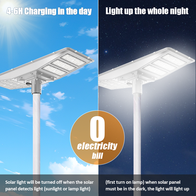 StreetLight Ip65 Waterproof Outdoor Smd Solar Light 100w 150w Die cast Aluminum All In One Integrated Led Solar Street Light