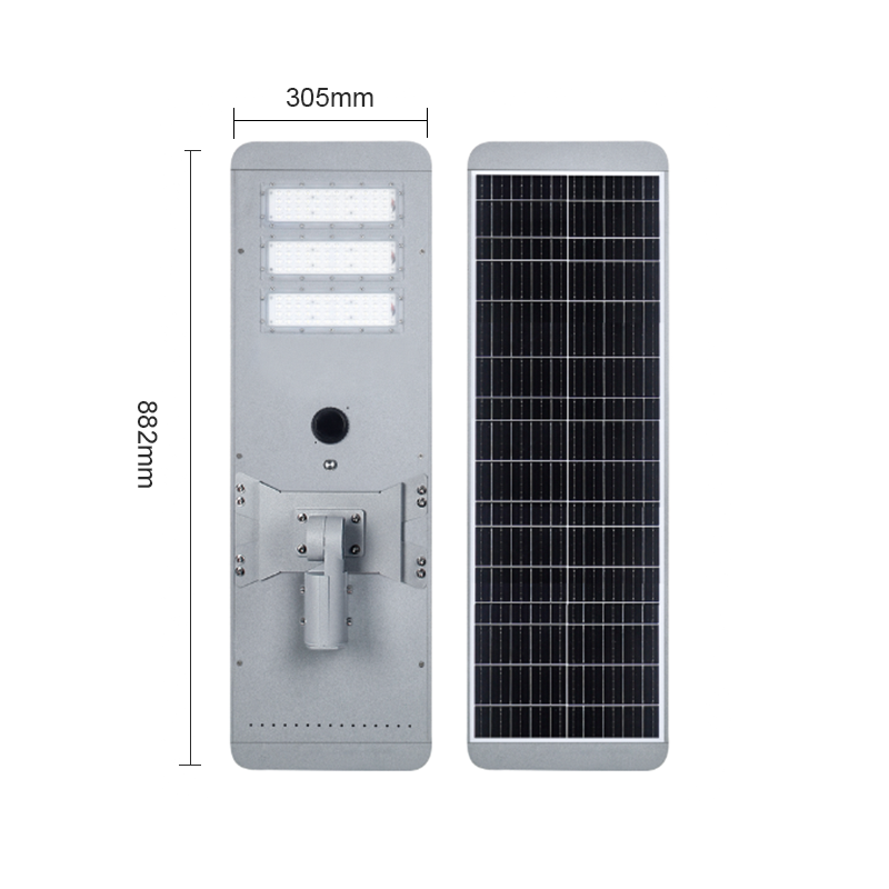 High Power Road Lamp 400w 500w 600w 700w Motion Sensor Outdoor Waterproof Ip65 All In One Integrated Led Solar Street Lights