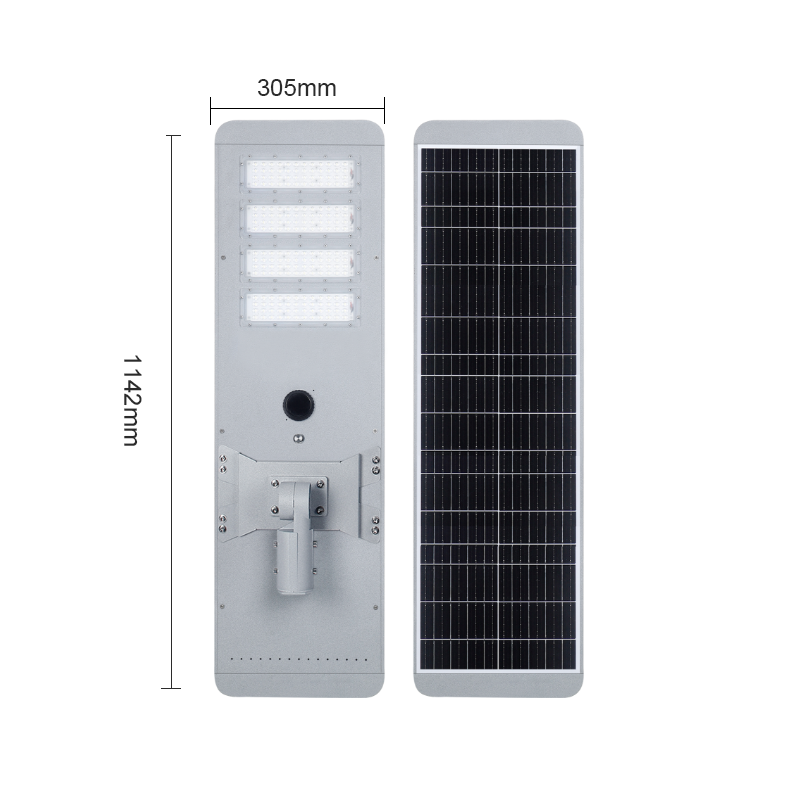 High Power Road Lamp 400w 500w 600w 700w Motion Sensor Outdoor Waterproof Ip65 All In One Integrated Led Solar Street Lights