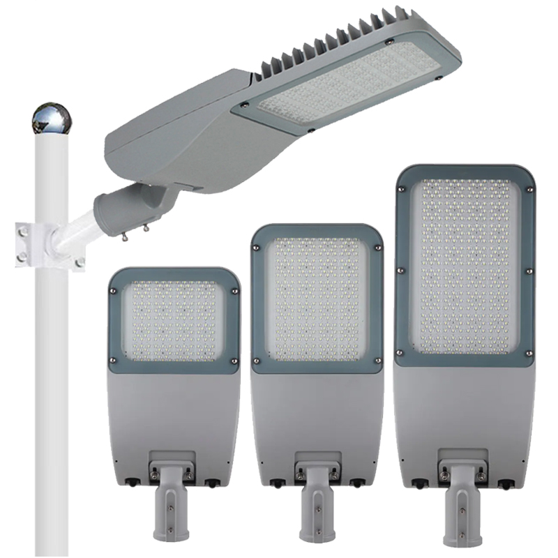 High Lumen Outdoor Street Light Urban Road Waterproof IP65 Aluminum 50w 100w 150w 200w 250w 300w AC Led Street Light With Pole