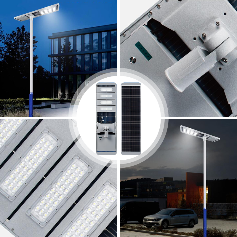 High Power Aluminum Road Waterproof Ip65 Streetlight 100w 200w 300w 400w Outdoor All in One Integrated Led Solar Street Lights