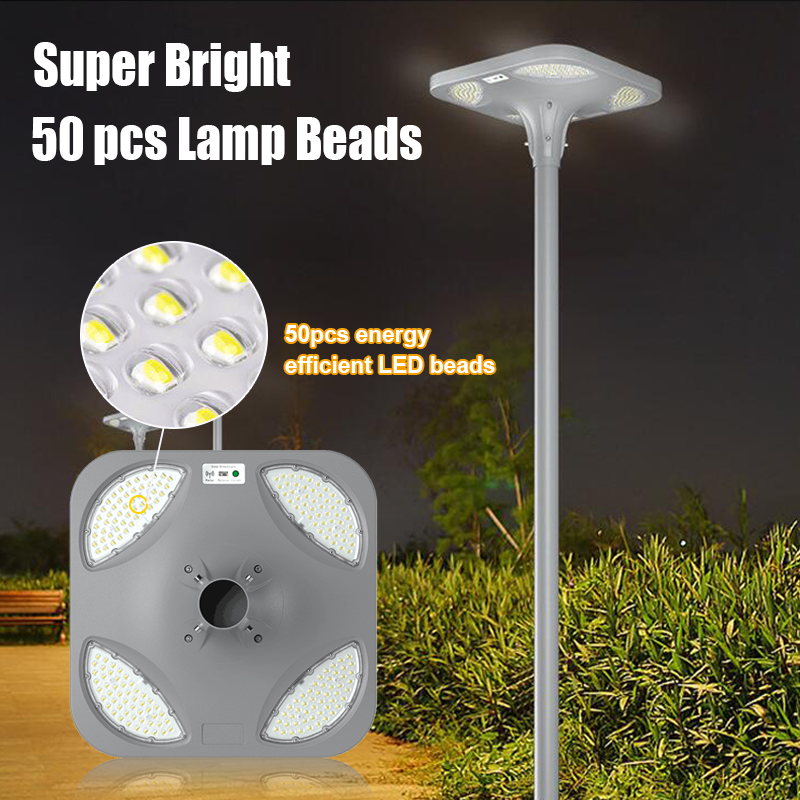 IP67 Waterproof Outdoor LED Garden Light Radar Light with Remote Control 10W to 500W PC Solar Panel for Gardens and Parks